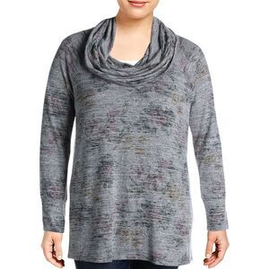 CUPIO BLUSH Womens Gray Cuffed Sleeves Long Sleeve Wear To Work Sweater S